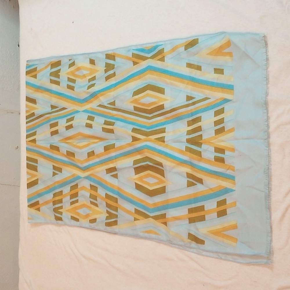 Ted Lapidus Geometric Pattern Scarf - Picture 3 of 7